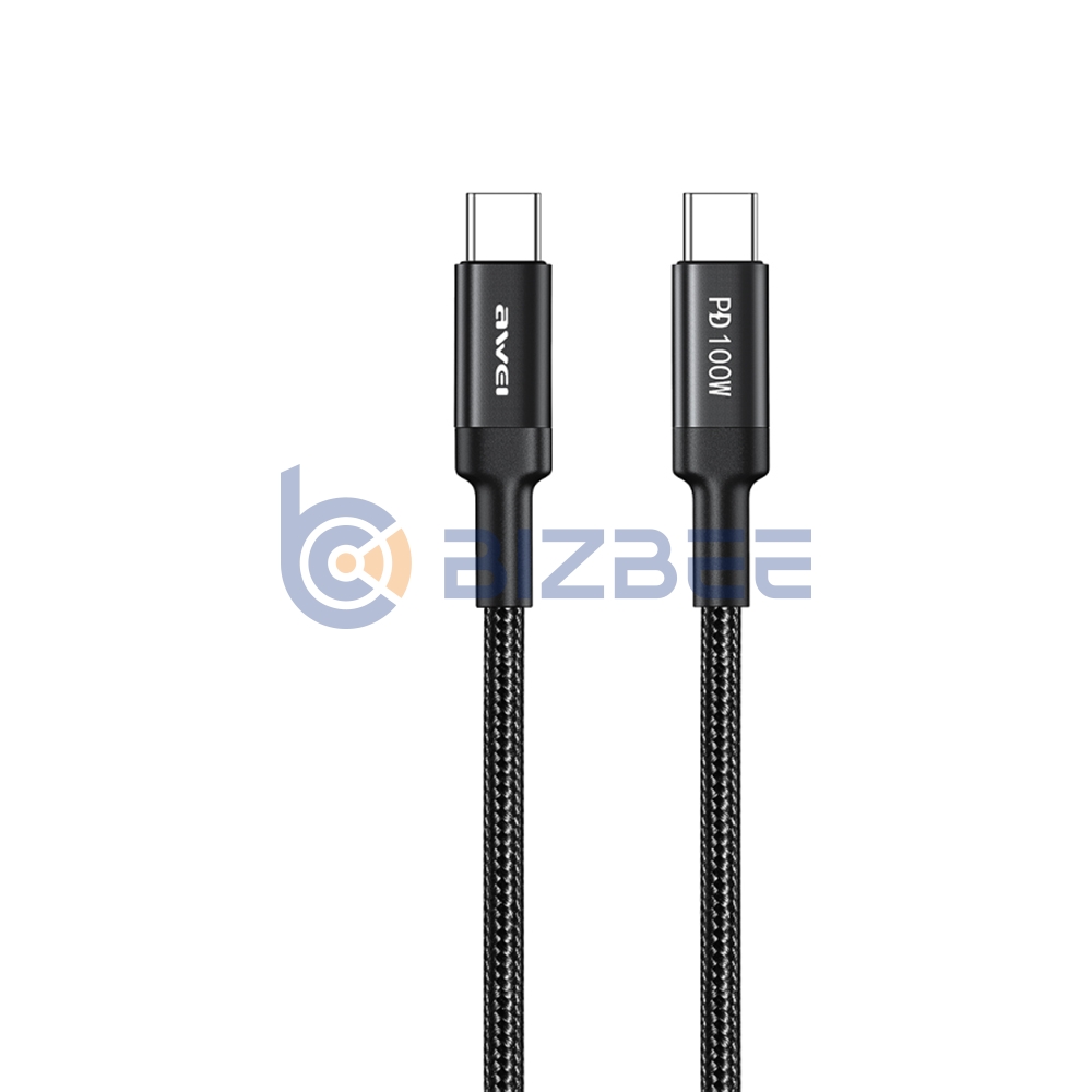 AWEI CL-117T 100W Type-C to Type-C Super Fast Charging Cable
