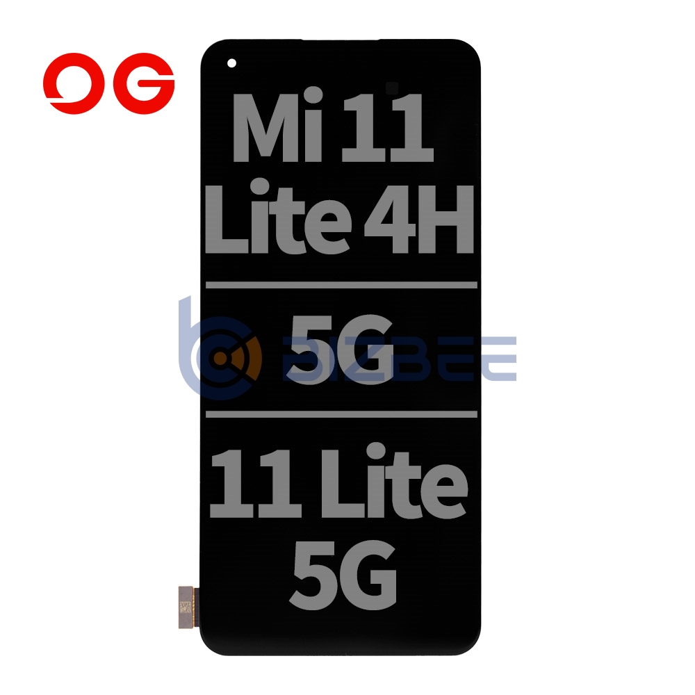 OG Display Assembly For Xiaomi Mi 11 Lite 4G/5G/11 Lite 5G NE (Brand New OEM) (Black)