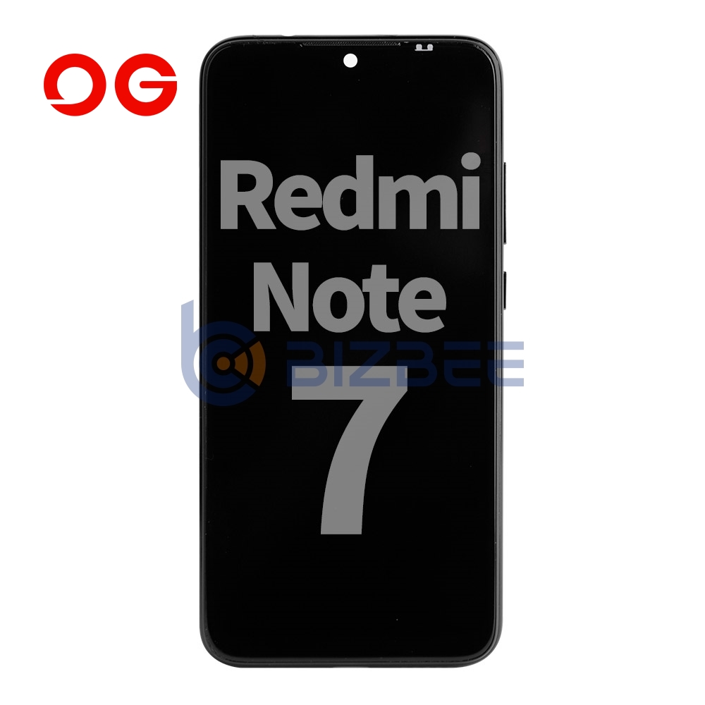 OG Display Assembly With Frame For Xiaomi Redmi Note 7 (OEM Material) (Black)