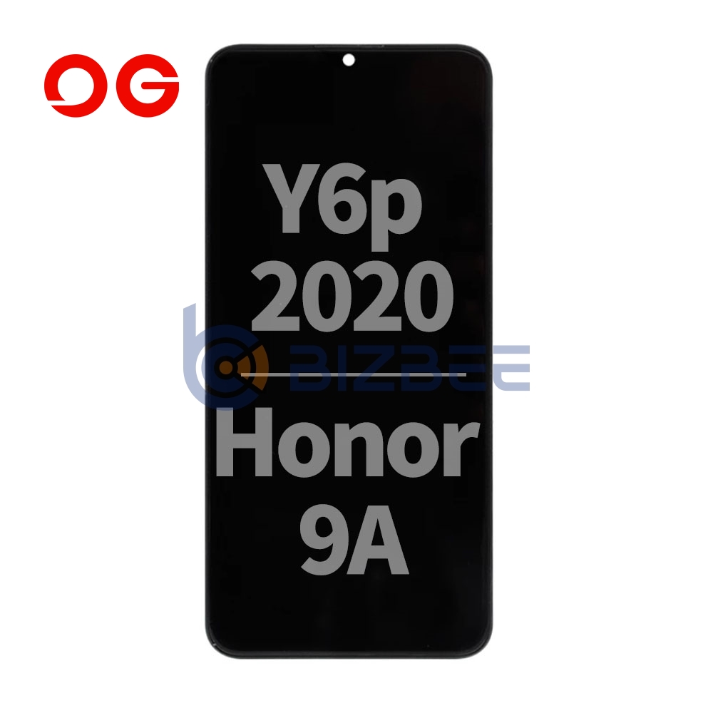 OG Display Assembly With Frame For Huawei Y6p 2020/Honor 9A (OEM Material) (Black)