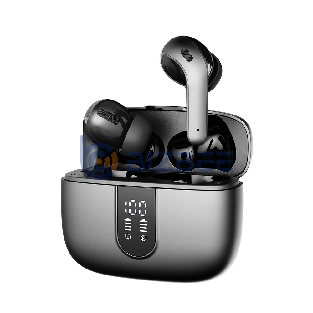 TWS X08 Digital Display Bluetooth Earphones (Grey) (Valentine's Promotion)