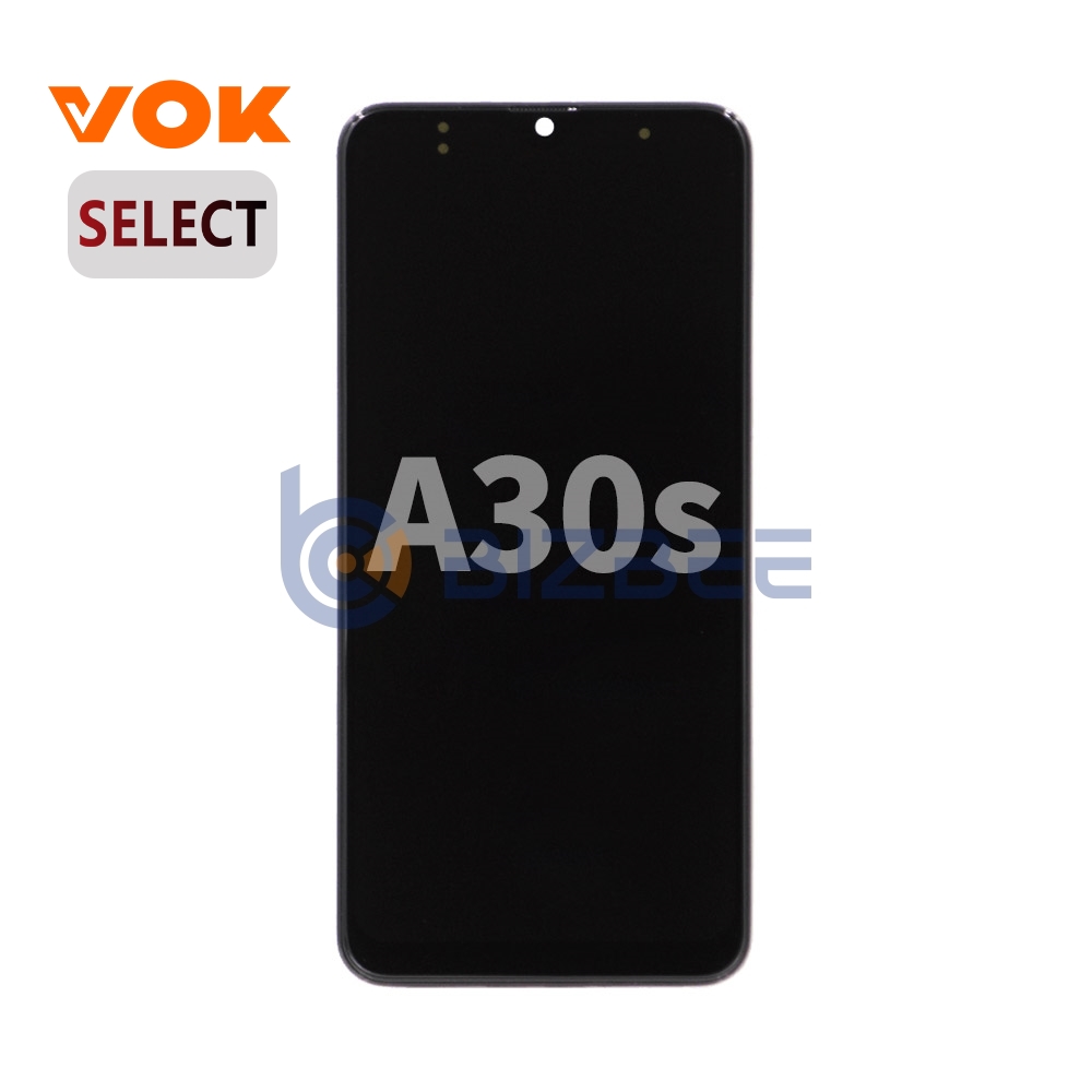 VOK OLED  Assembly With Frame For Samsung A30s (A307) (Select) (Black)