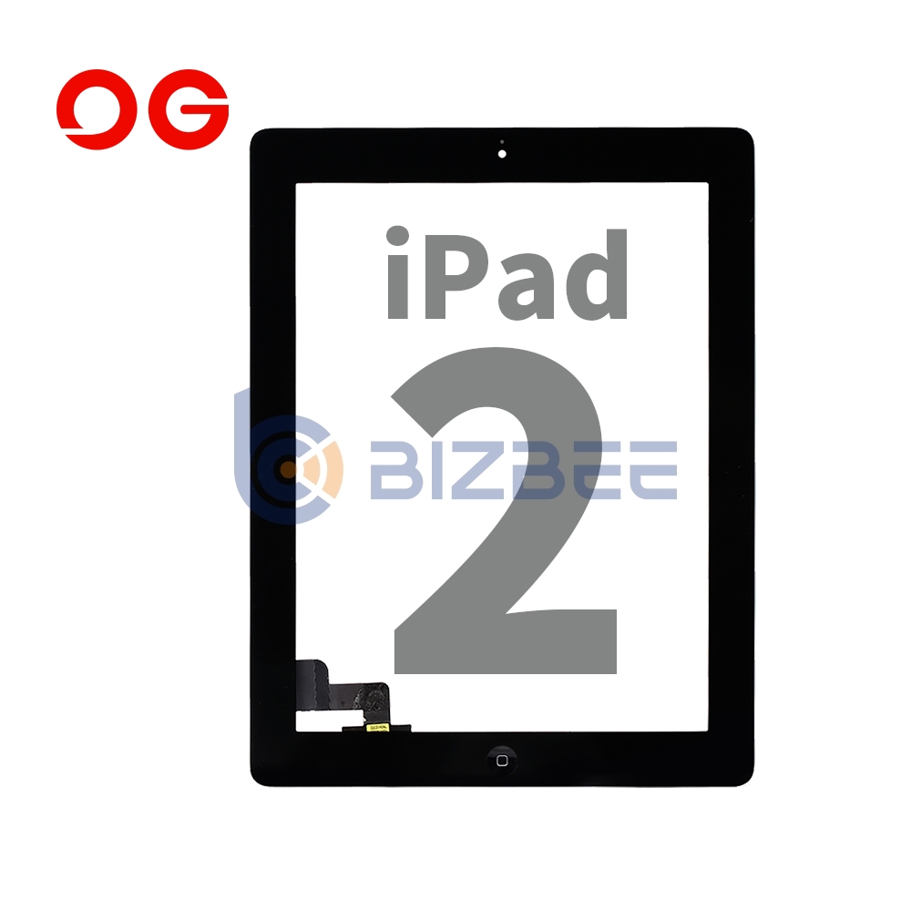 OG Touch Digitizer For iPad 2 (A1395/A1396/A1397) (OEM Material) (Black)