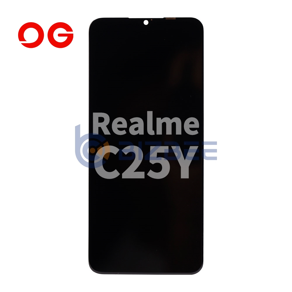 OG Display Assembly For Realme C25Y (OEM Material) (Black)
